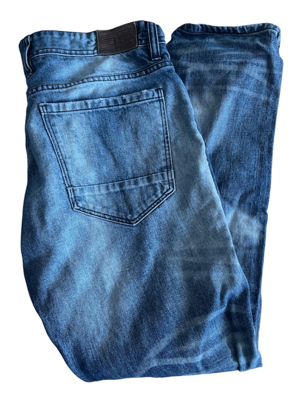 Jordan Craig Mens Jeans Raphael Legacy Edition Distressed Blue Straight 36x32